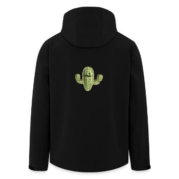 Kaktus - Recycelte Männer Softshell-Jacke von Stanley/Stella - Schwarz - Hinten - AI Model Male 185 light (185cm)