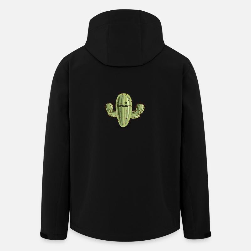 Kaktus - Recycelte Männer Softshell-Jacke von Stanley/Stella - Schwarz