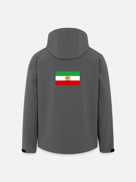 Lion and Sun Iran Flag - Men’s Recycled Softshell Jacket by Stanley/Stella - black