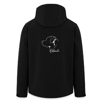 Rottweiler Profil Chiens Chien Wilsigns - Veste softshell homme en polyester recyclé Stanley/Stella - noir - Dos - AI Model Male 185 light (185cm)