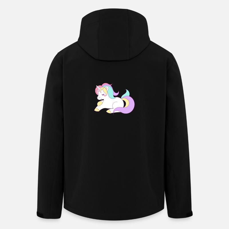 süßes Einhorn - Recycelte Männer Softshell-Jacke von Stanley/Stella - Schwarz