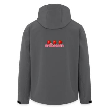 Fraises - Veste softshell homme en polyester recyclé Stanley/Stella - charbon - Dos - AI Model Male 185 light (185cm)