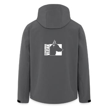 Czechoslovakian Vlcak Profil Hunde Wilsigns - Recycelte Männer Softshell-Jacke von Stanley/Stella - Schwarz - Hinten - AI Model Male 185 light (185cm)