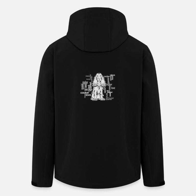 COCKER SPANIEL LOVE - Recycelte Männer Softshell-Jacke von Stanley/Stella - Schwarz