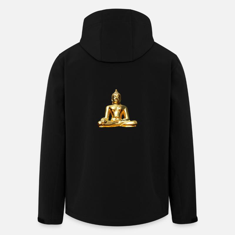 Buddha Gold - Men’s Recycled Softshell Jacket by Stanley/Stella - black