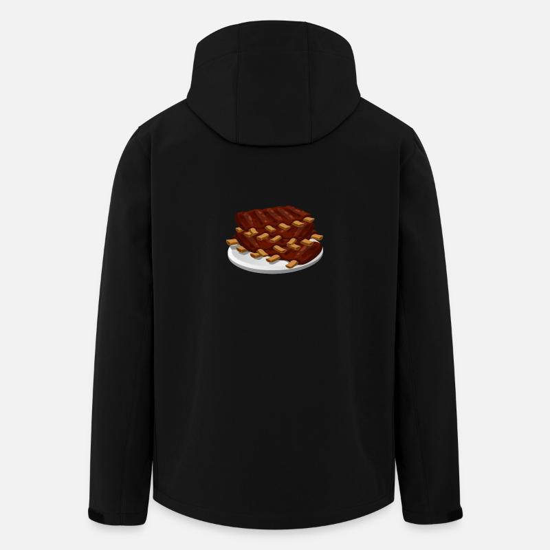 Spare Ribs - Recycelte Männer Softshell-Jacke von Stanley/Stella - Schwarz