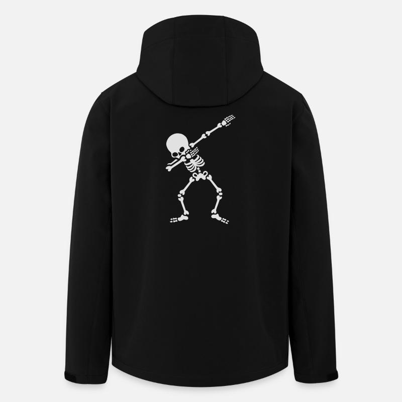 Dabbing Skelett (Dab) - Recycelte Männer Softshell-Jacke von Stanley/Stella - Schwarz