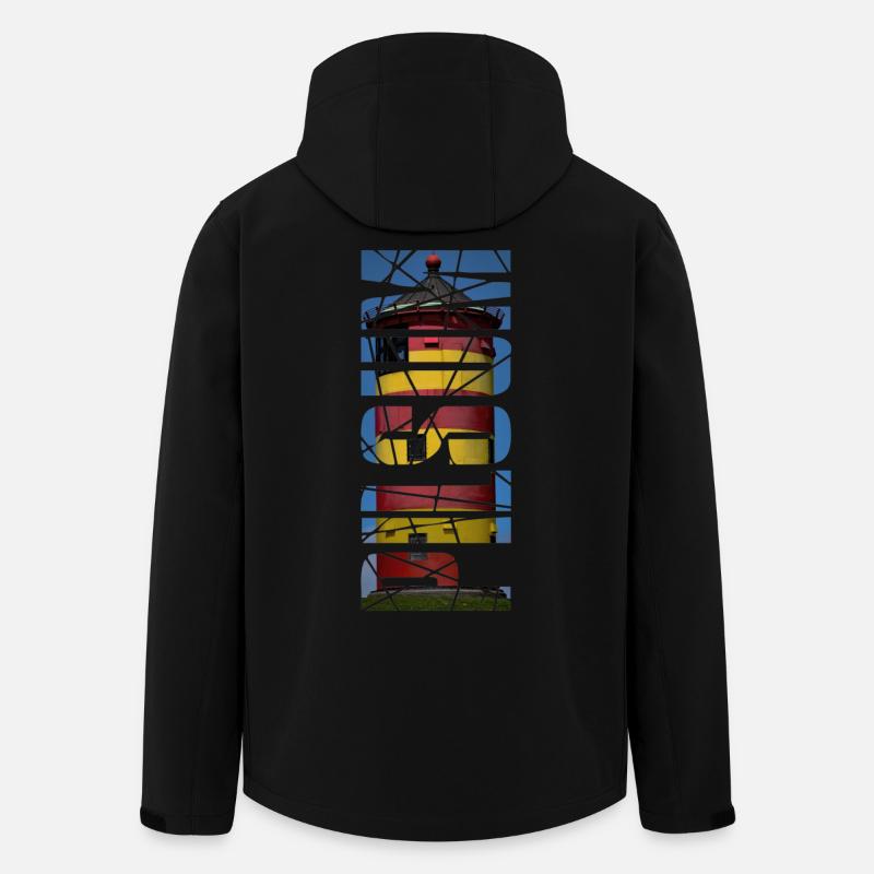 Lighthouse Pilsum - gift - Men’s Recycled Softshell Jacket by Stanley/Stella - black