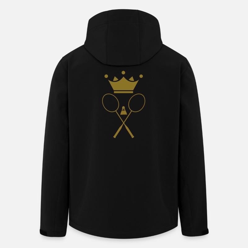 Badminton - Recycelte Männer Softshell-Jacke von Stanley/Stella - Schwarz