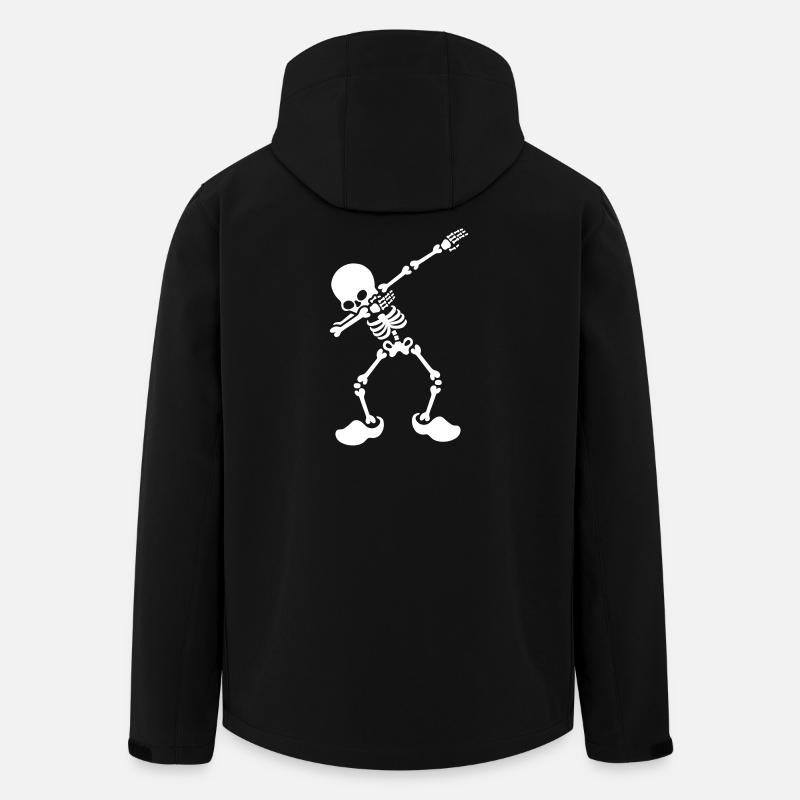 Dab dabbende sabot hollandais squelette hollandais - Veste softshell homme en polyester recyclé Stanley/Stella - noir
