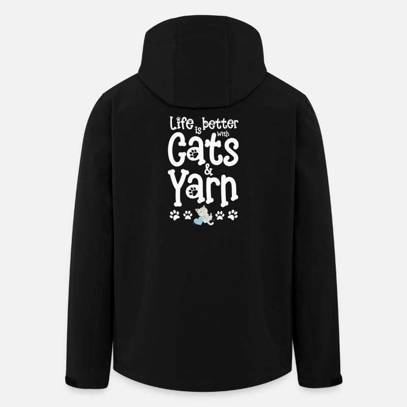 Chat Chats - Veste softshell homme en polyester recyclé Stanley/Stella - noir