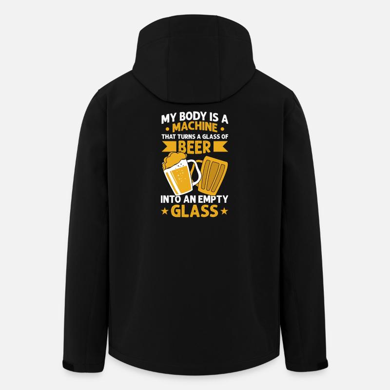 My body is a machine - Recycelte Männer Softshell-Jacke von Stanley/Stella - Schwarz