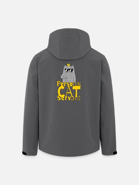 Personal Cat Servant Funny Kitten - Men’s Recycled Softshell Jacket by Stanley/Stella - black