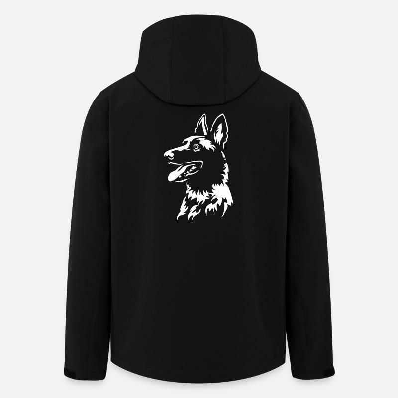 Malinois Head "Black Edition" - Men’s Recycled Softshell Jacket by Stanley/Stella - black