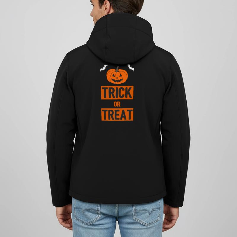 Süßigkeiten oder ein Zauberspruch - Halloween Recycelte Männer Softshell-Jacke von Stanley/Stella