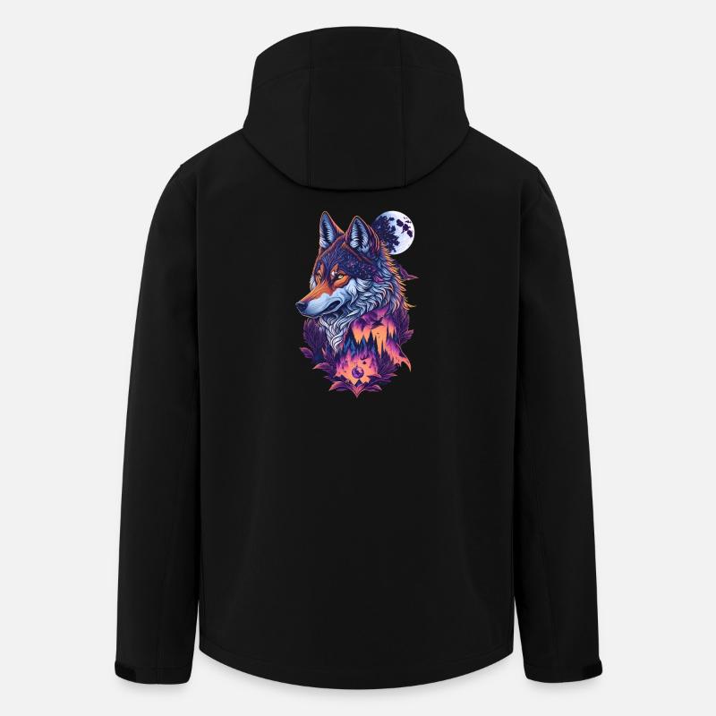 Wolf - Recycelte Männer Softshell-Jacke von Stanley/Stella - Schwarz