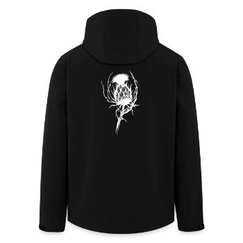 La délicate menace de la fleur de chardon - Veste softshell homme en polyester recyclé Stanley/Stella - noir - Dos - AI Model Male 185 light (185cm)