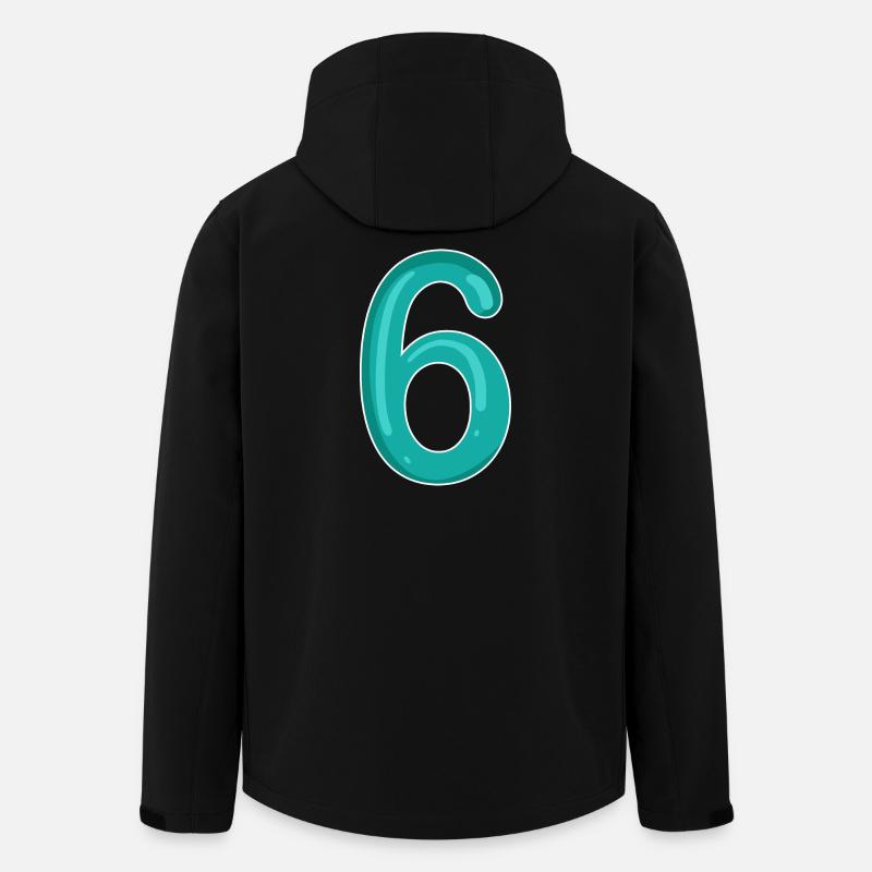 Number 6 Number - Men’s Recycled Softshell Jacket by Stanley/Stella - black
