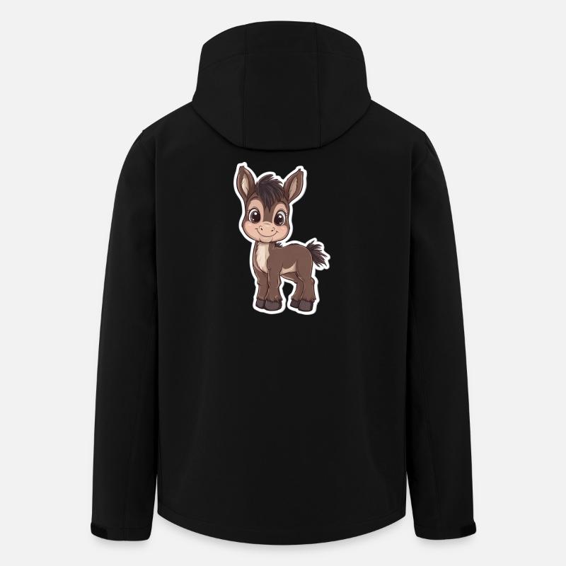 Esel - Recycelte Männer Softshell-Jacke von Stanley/Stella - Schwarz