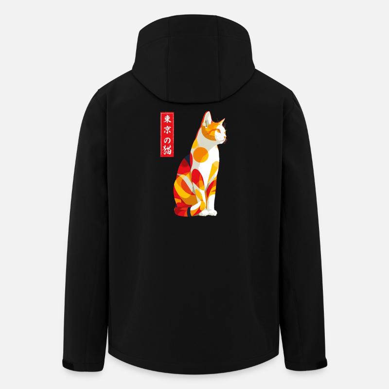 Chat de Tokyo - Veste softshell homme en polyester recyclé Stanley/Stella - noir