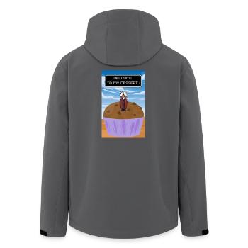 Bienvenue au dessert - Veste softshell homme en polyester recyclé Stanley/Stella - noir - Dos - AI Model Male 185 light (185cm)