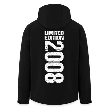 18th Birthday 2008 Limited Edition - Men’s Recycled Softshell Jacket by Stanley/Stella - black - Back - AI Model Male 185 light (185cm)