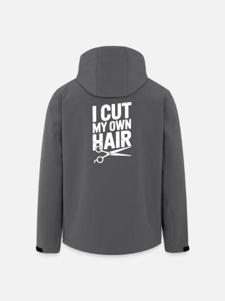 I Cut My Own Hair - Men’s Recycled Softshell Jacket by Stanley/Stella - black