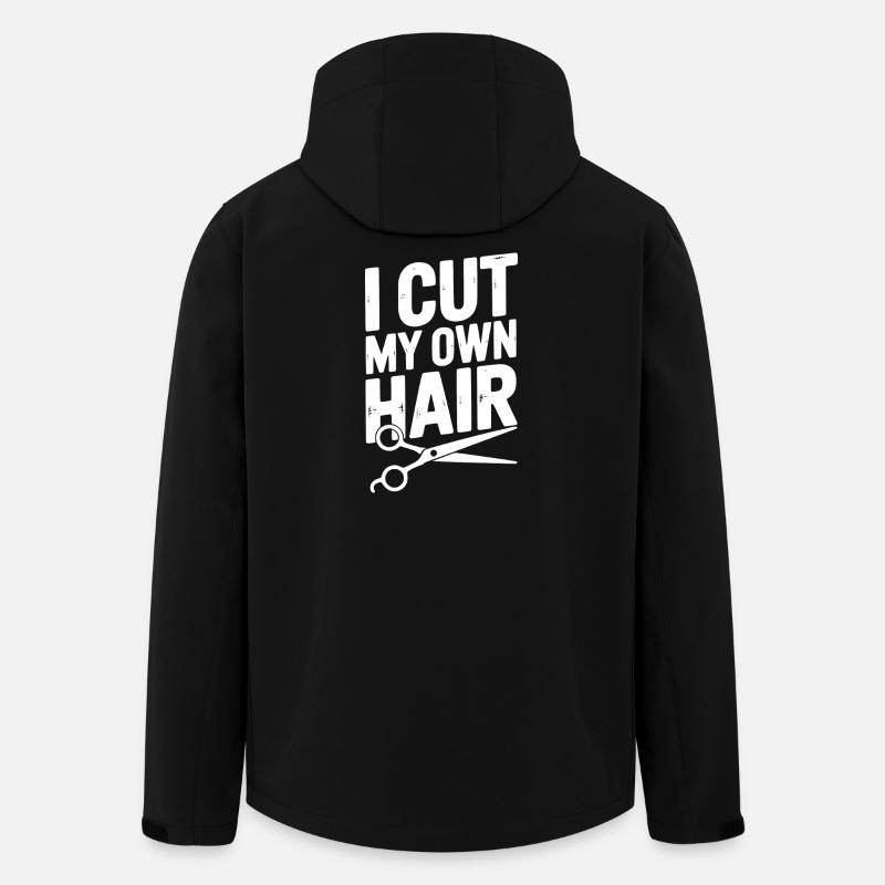 Ich schneide mir selbst die Haare - Recycelte Männer Softshell-Jacke von Stanley/Stella - Schwarz