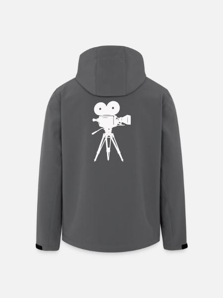 Caméra à pellicule Caméra - Veste softshell homme en polyester recyclé Stanley/Stella - noir