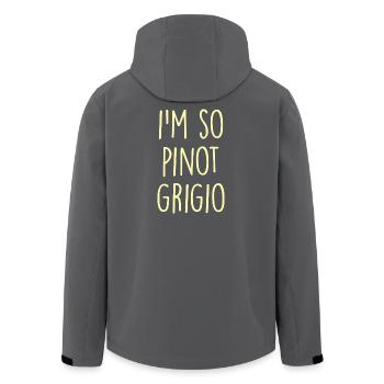 Pinot Grigio - Veste softshell homme en polyester recyclé Stanley/Stella - noir - Dos - AI Model Male 185 light (185cm)