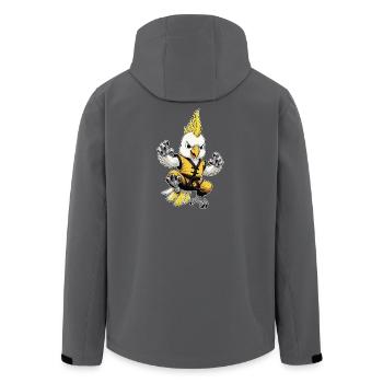Kung-Fu Cacatoès - Veste softshell homme en polyester recyclé Stanley/Stella - noir - Dos - AI Model Male 185 light (185cm)