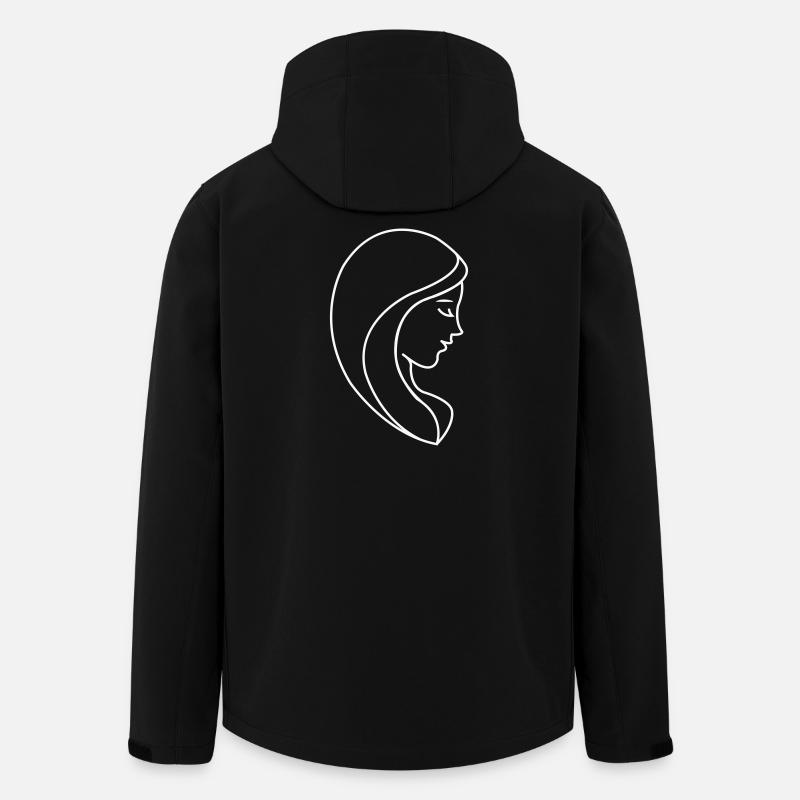 Elegante Frau Silhouette - Recycelte Männer Softshell-Jacke von Stanley/Stella - Schwarz