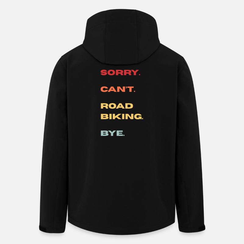 Roadbike Absage Typo Gradient - Recycelte Männer Softshell-Jacke von Stanley/Stella - Schwarz