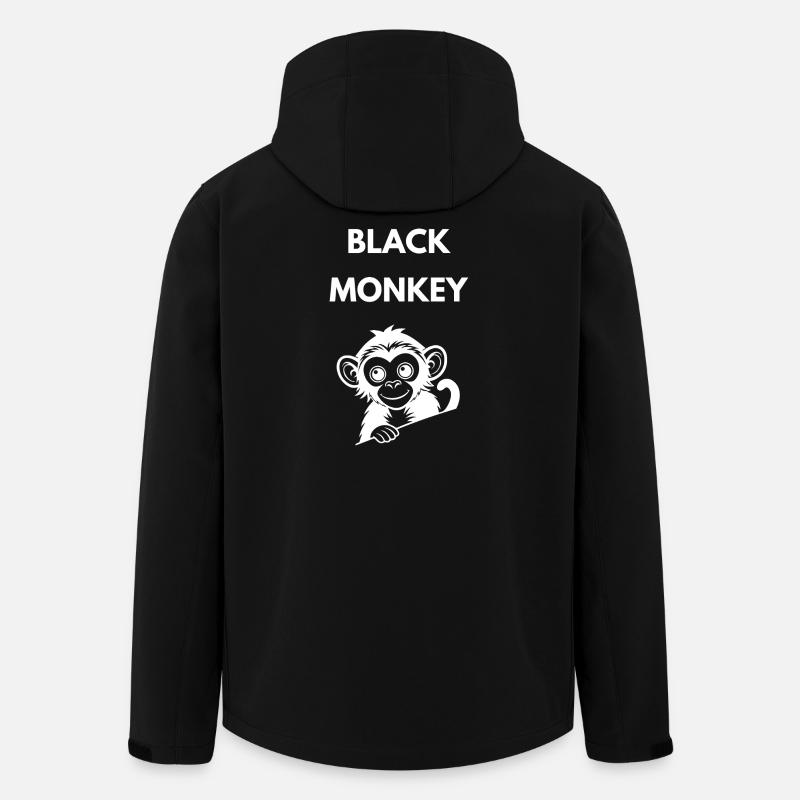 Black Monkey  - Men’s Recycled Softshell Jacket by Stanley/Stella - black