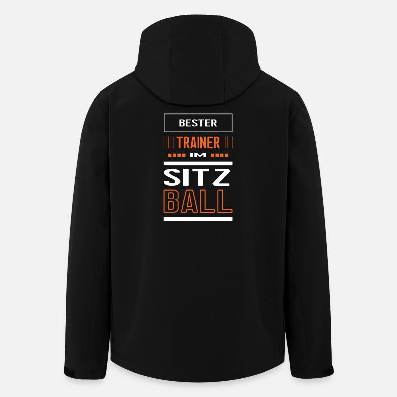 Bester Sitzball Trainer Sitzballtrainer Training - Recycelte Männer Softshell-Jacke von Stanley/Stella - Schwarz