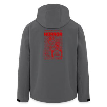Horror Junkie Zombie Retro Design - Men’s Recycled Softshell Jacket by Stanley/Stella - black - Back - AI Model Male 185 light (185cm)