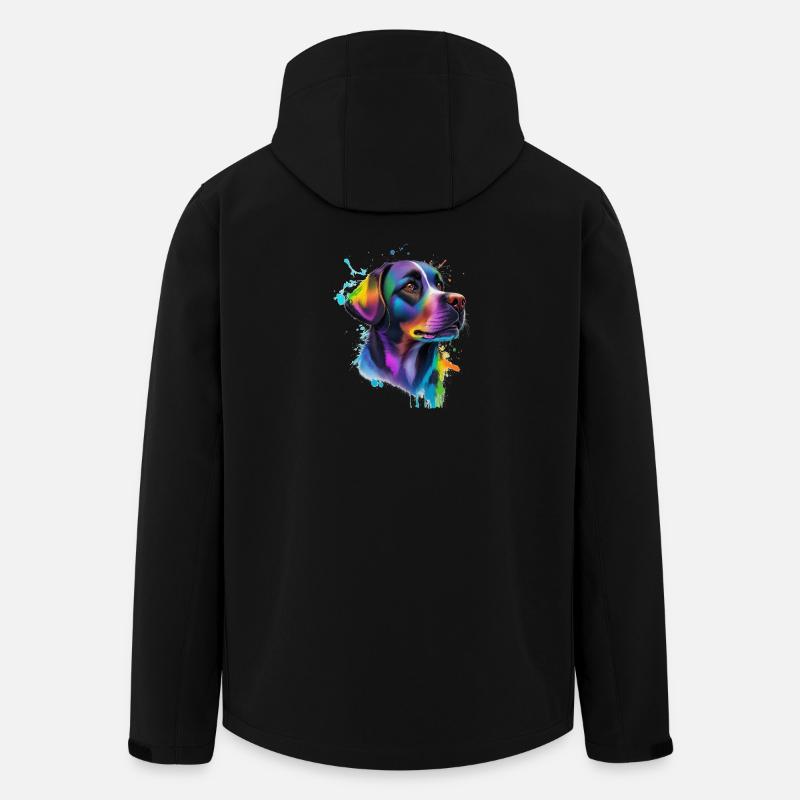 Labrador - Recycelte Männer Softshell-Jacke von Stanley/Stella - Schwarz