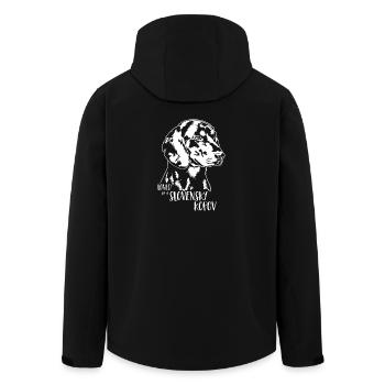 Loved by a Slovensky Kopov Hunde Hund Wilsigns - Recycelte Männer Softshell-Jacke von Stanley/Stella - Schwarz - Hinten - AI Model Male 185 light (185cm)