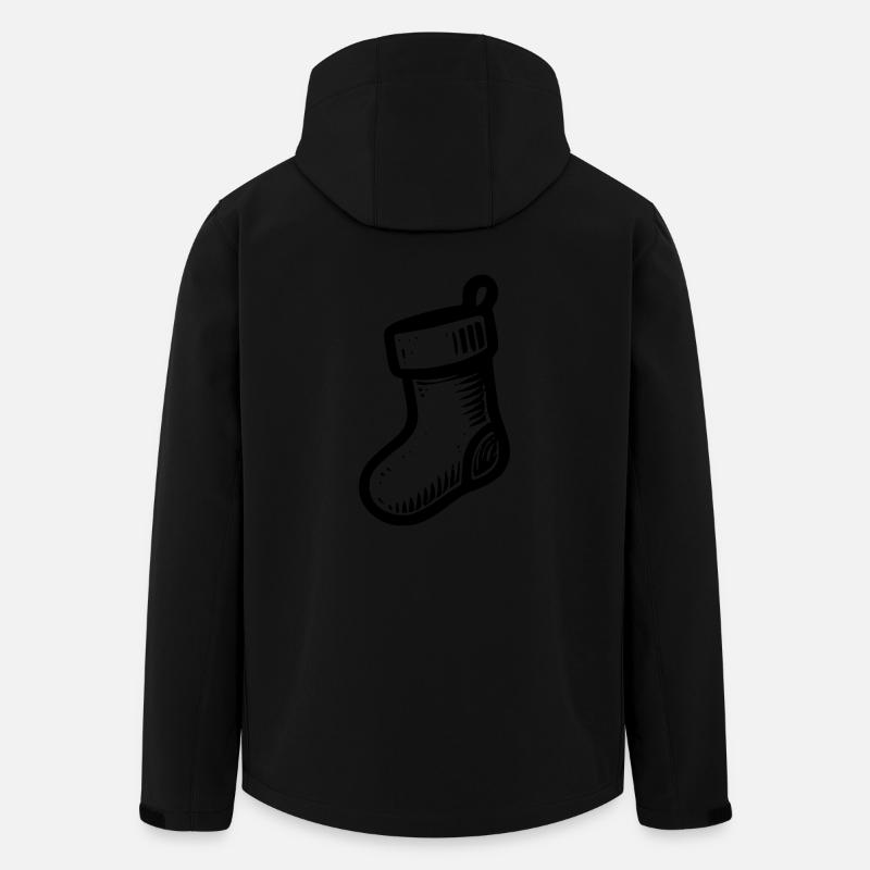Weihnachtspantoffel - Recycelte Männer Softshell-Jacke von Stanley/Stella - Schwarz