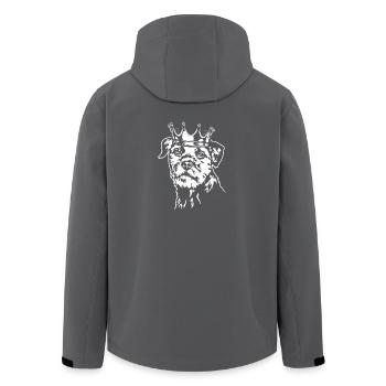 Border Terrier Crown Dogs Dog Wilsigns - Veste softshell homme en polyester recyclé Stanley/Stella - charbon - Dos - AI Model Male 185 light (185cm)