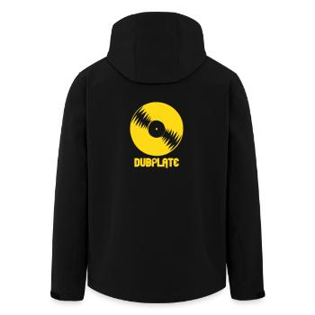 Dubplate - Veste softshell homme en polyester recyclé Stanley/Stella - noir - Dos - AI Model Male 185 light (185cm)