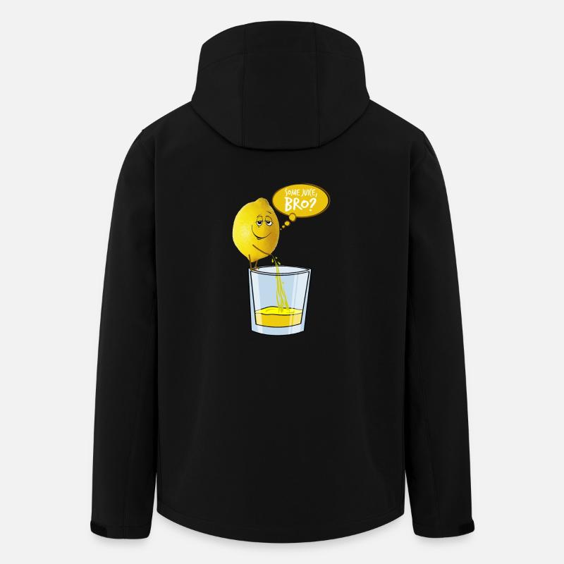 Zitrone pinkelt in Glas - Recycelte Männer Softshell-Jacke von Stanley/Stella - Schwarz