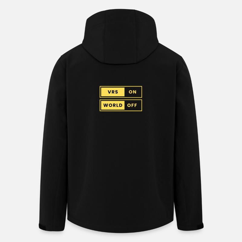 VRS ON World OFF  - Recycelte Männer Softshell-Jacke von Stanley/Stella - Schwarz