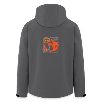 Dragon Fire - Men’s Recycled Softshell Jacket by Stanley/Stella - black - Back - AI Model Male 185 light (185cm)