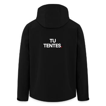 Tu tentes - Veste softshell homme en polyester recyclé Stanley/Stella - noir - Dos - AI Model Male 185 light (185cm)