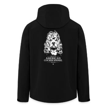 Cocker Américain Épagneul Maman Chien Chien Wilsigns - Veste softshell homme en polyester recyclé Stanley/Stella - noir - Dos - AI Model Male 185 light (185cm)