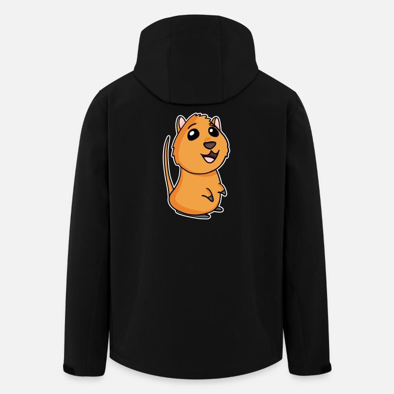 Quokka - Recycelte Männer Softshell-Jacke von Stanley/Stella - Schwarz