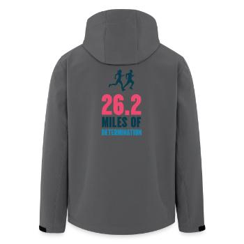 Marathon - 26,2 Meilen Entschlossenheit - Recycelte Männer Softshell-Jacke von Stanley/Stella - Schwarz - Hinten - AI Model Male 185 light (185cm)