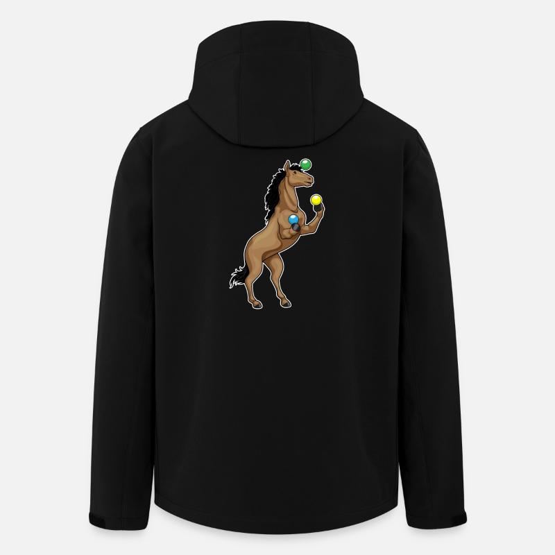 Jongleur de cheval - Veste softshell homme en polyester recyclé Stanley/Stella - noir