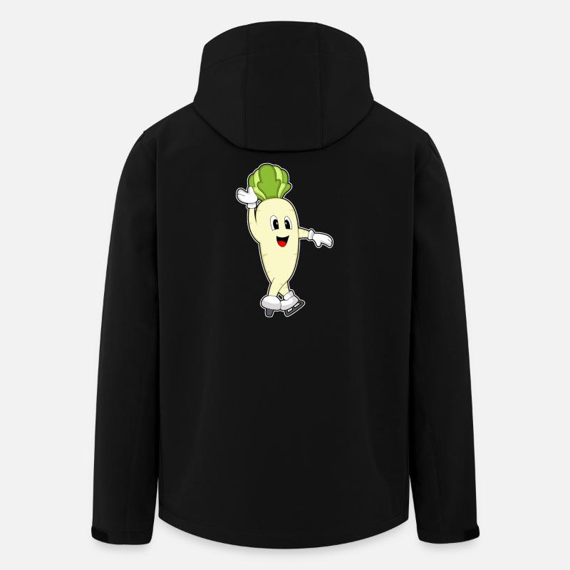 Patins à glace Radis - Veste softshell homme en polyester recyclé Stanley/Stella - noir